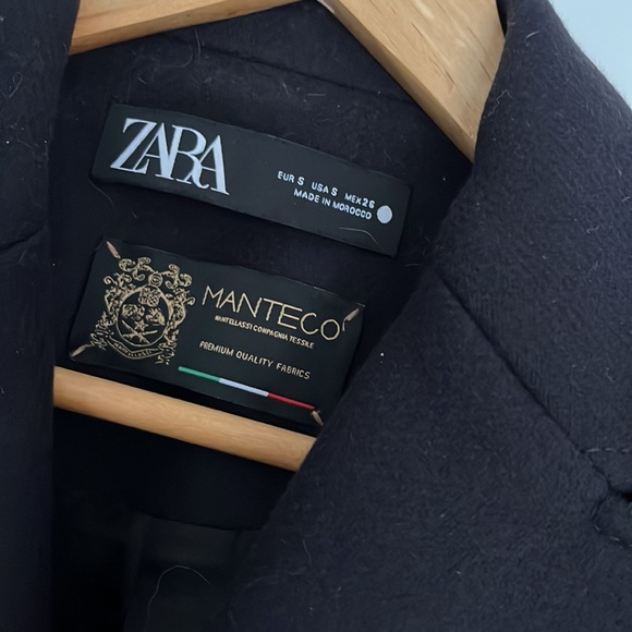 ZARA Manteco Navy Blazer - Picture 2 of 3